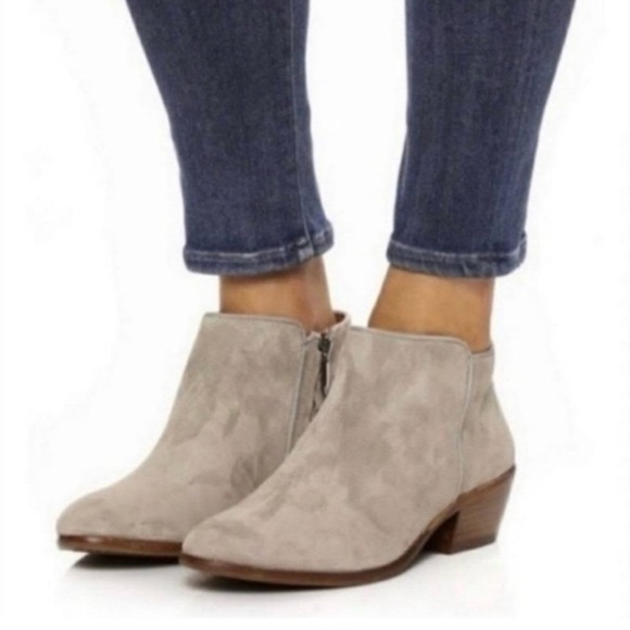 Sam Edelman Shoes - Sam Edelman Petty Taupe Suede Ankle Boots